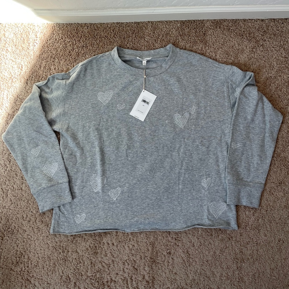 Splendid NWT Heart Crewneck and Jogger Set